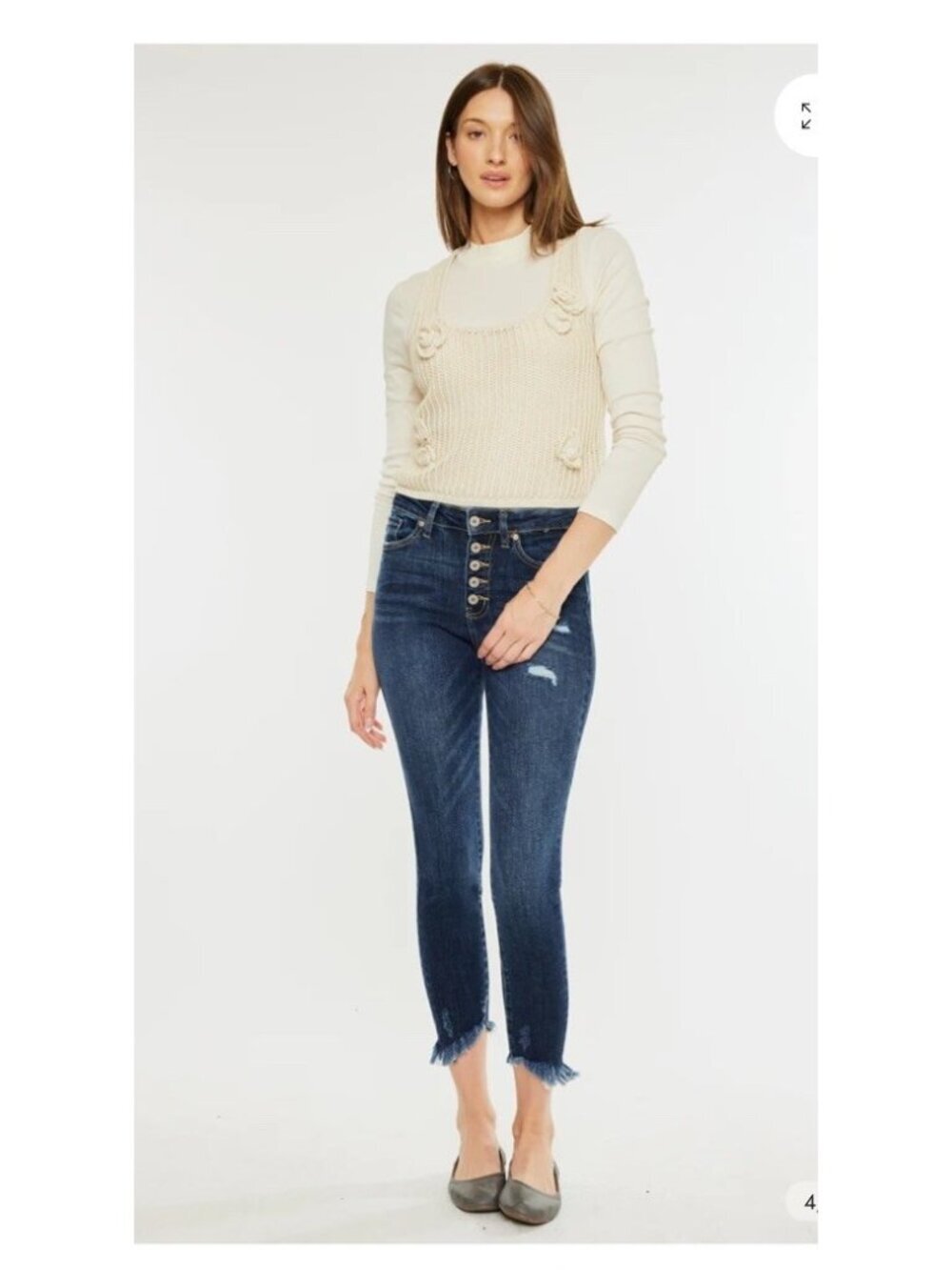 Kancan Winston High Rise Cropped Skinny Size 13/30